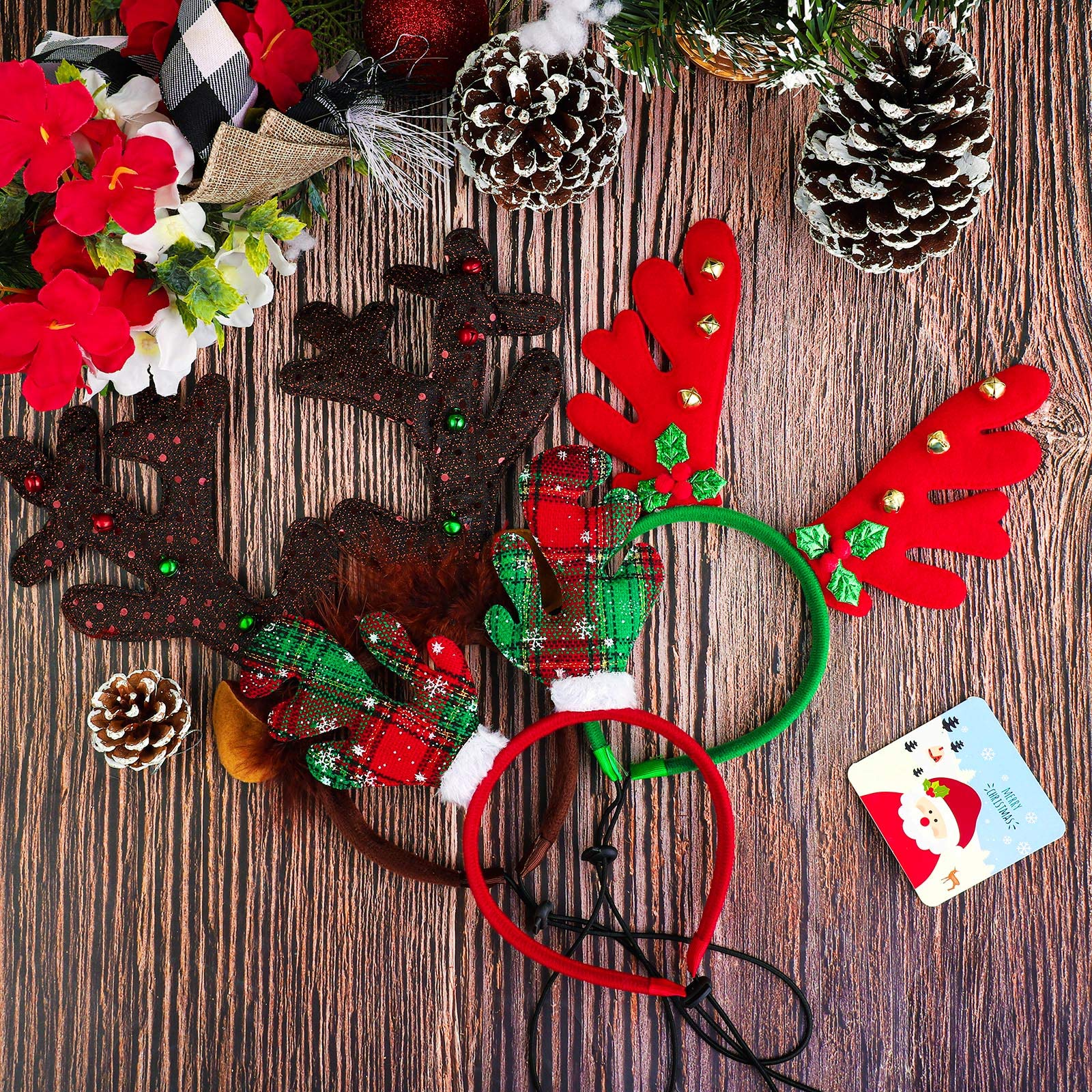 Aneco three-pack shown on a festive dog, ideal for Christmas party photos.