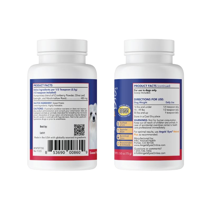 Angels’ Eyes Natural Plus made-in-USA NASC-certified badge signals trusted quality
