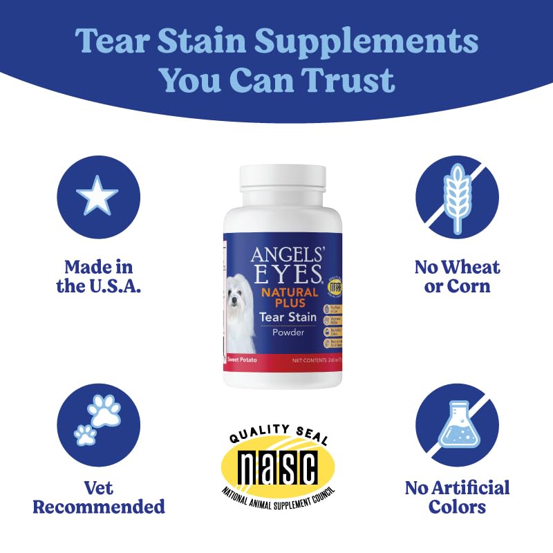 Angels’ Eyes Natural Plus measuring scoop included ensures precise daily dosing