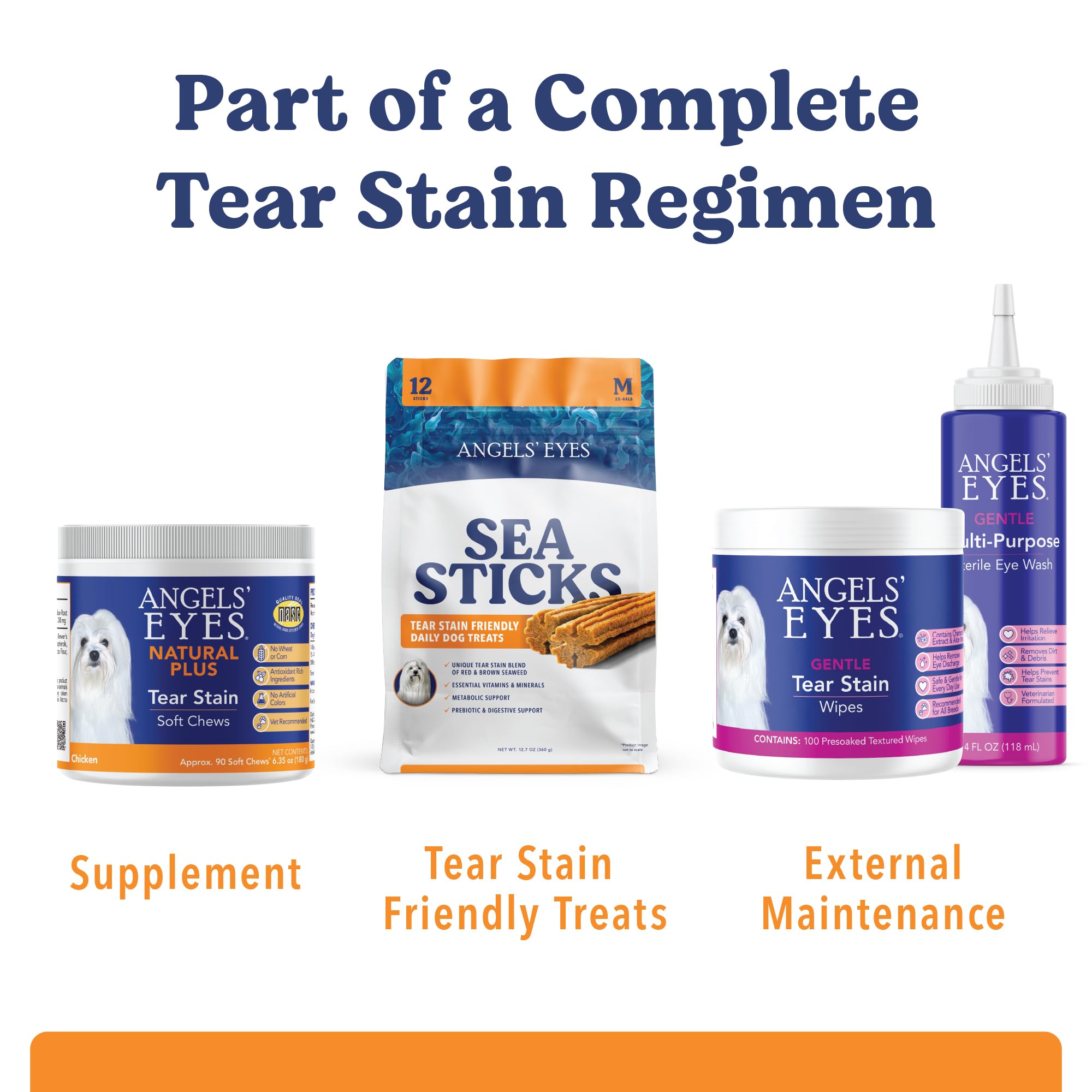 Angels' Eyes Sea Sticks vegan gluten-free dog treats.