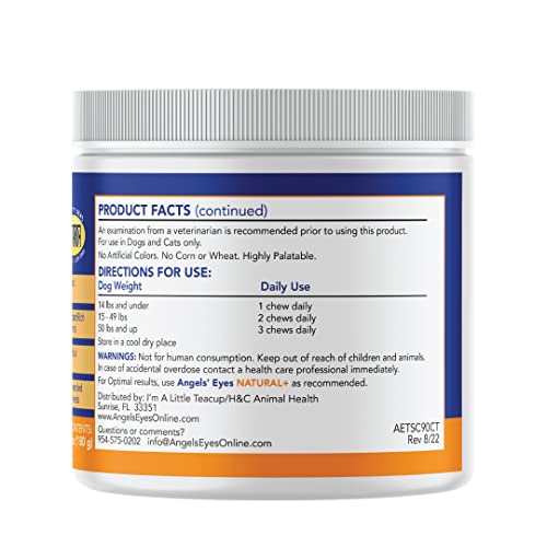 Angels' Eyes soft-chews close-up—palatable texture for daily use.
