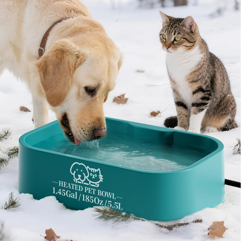 Angelspet 1.45 gallon extra-large bowl top view for reliable outdoor hydration.