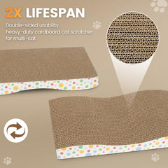 Angetra double-sided scratcher extends life in busy multi-cat households.
