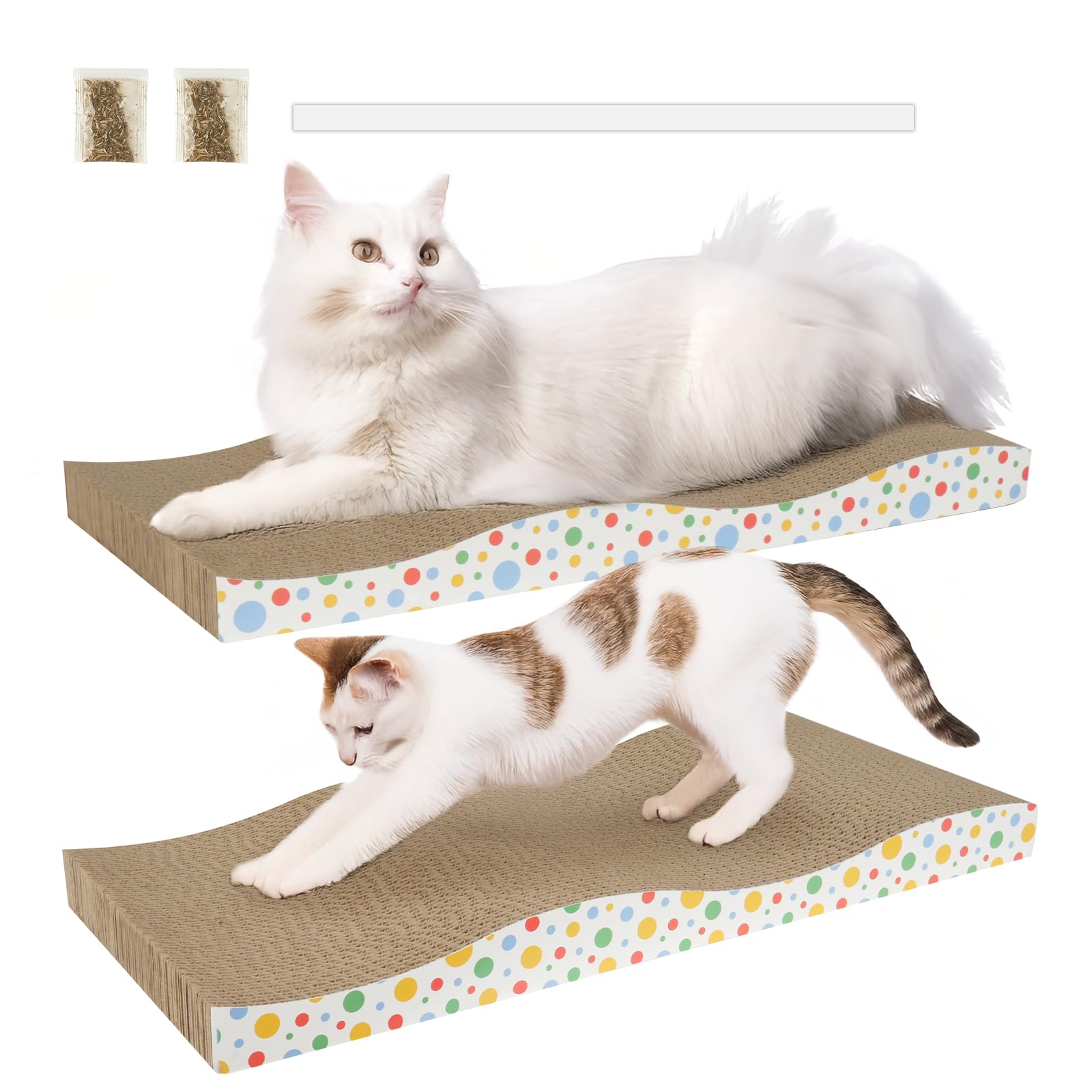 Angetra large cat scratching board shown in a compact design for space-saving homes.
