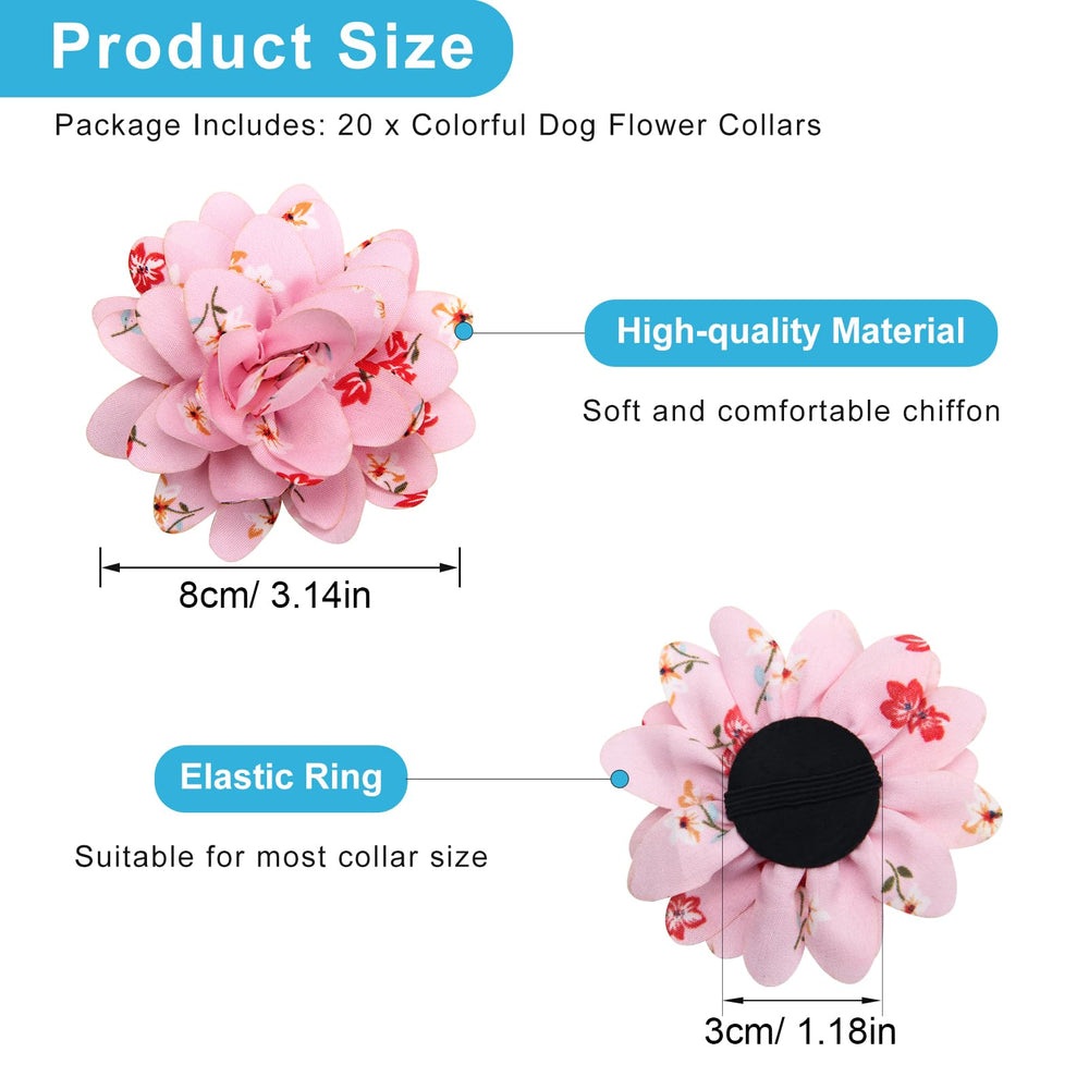 Anglekai chiffon flower bows are soft and lightweight for comfortable styling.