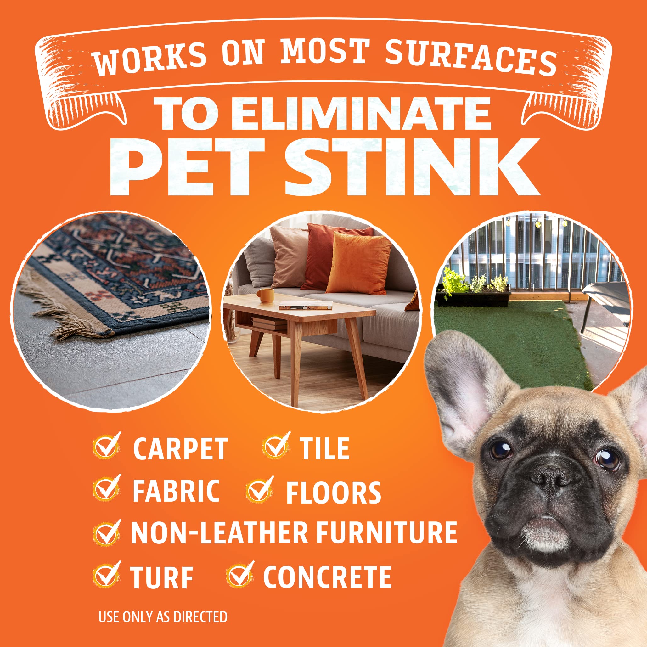 Angry Orange floor cleaning action on hard surfaces for odor removal