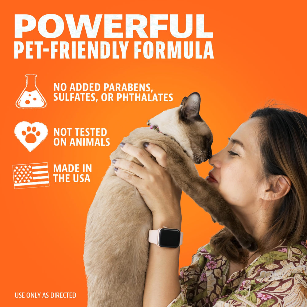 ANGRY ORANGE Pet Odor Eliminator action on sealed surface after cleaning