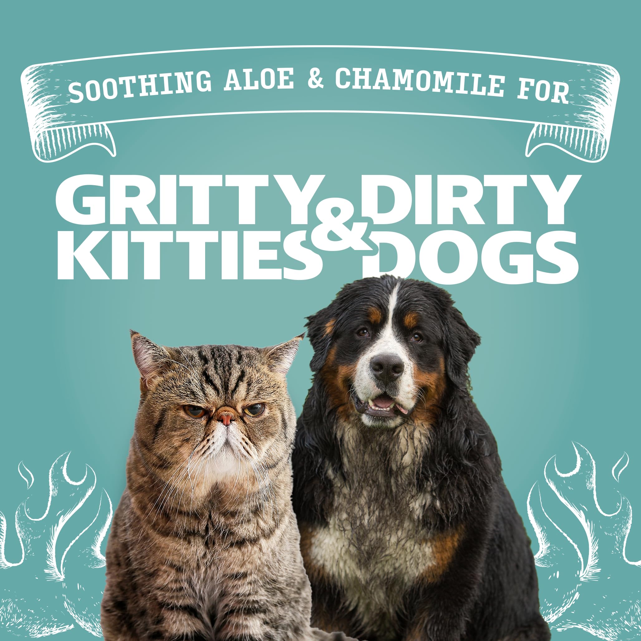 ANGRY ORANGE wipes wrinkles butt clean — easy cleaning of difficult areas on pets
