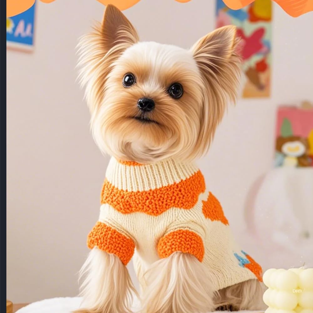 ANIAC fall dog sweater pullover design easy-on-off closeup for hassle-free dressing