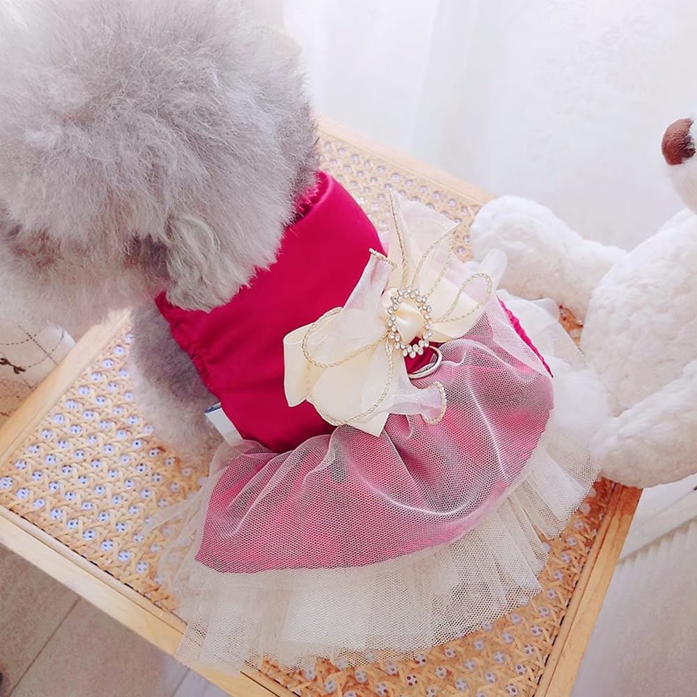 ANIAC Red dress for small pets ideal for photoshoots and events