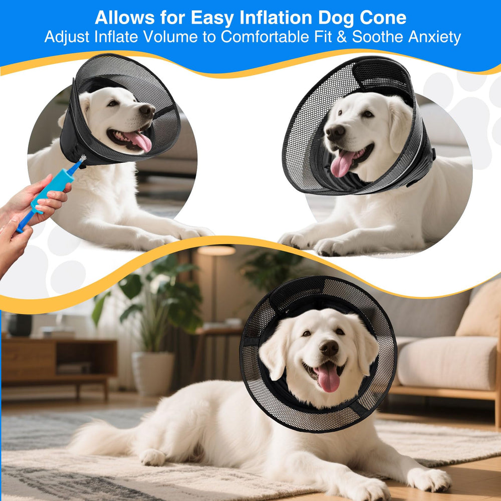 AnimaCure inflatable cone close-up highlights gentle airflow and calming design.