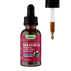 Animal Essentials Breathe EZ bottle ready for easy dosing to support clear airways during activity.