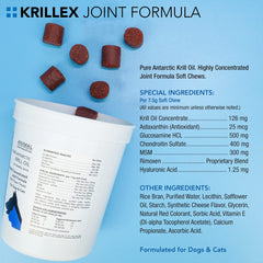 Animal Pharmaceuticals Krillex omega-3 krill oil chews for dogs and cats.