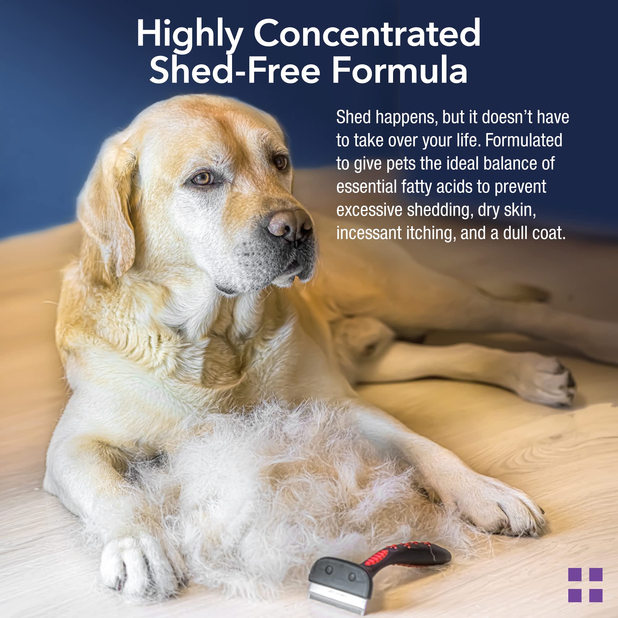 Animal Pharmaceuticals Krillex Shed-Free Chews used by a dog and cat at home