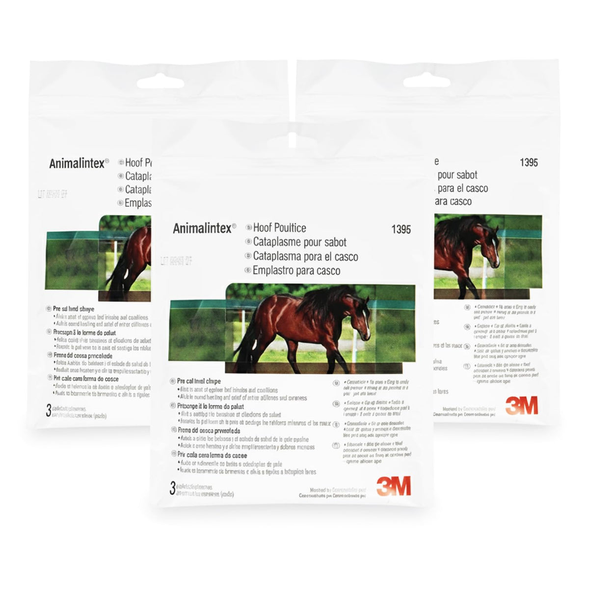 Animalintex hoof poultice pads pre-cut hoof shape ideal for under bandages to treat abscesses