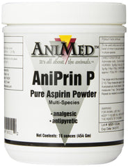 ANIMED ANIPRIN P EQ ASPIRIN 16 OUNCES bottle for everyday household use and easy dispensing.