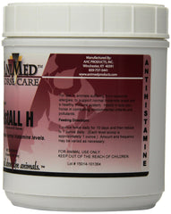 ANIMED HistAll H dosing scoop demonstrates easy daily dosing for horses' respiratory support.
