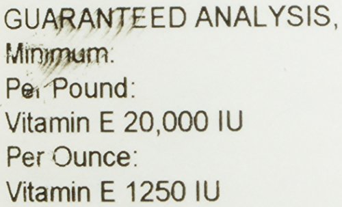 AniMed Vitamin E Powder label detail showing dosage guidance for horses