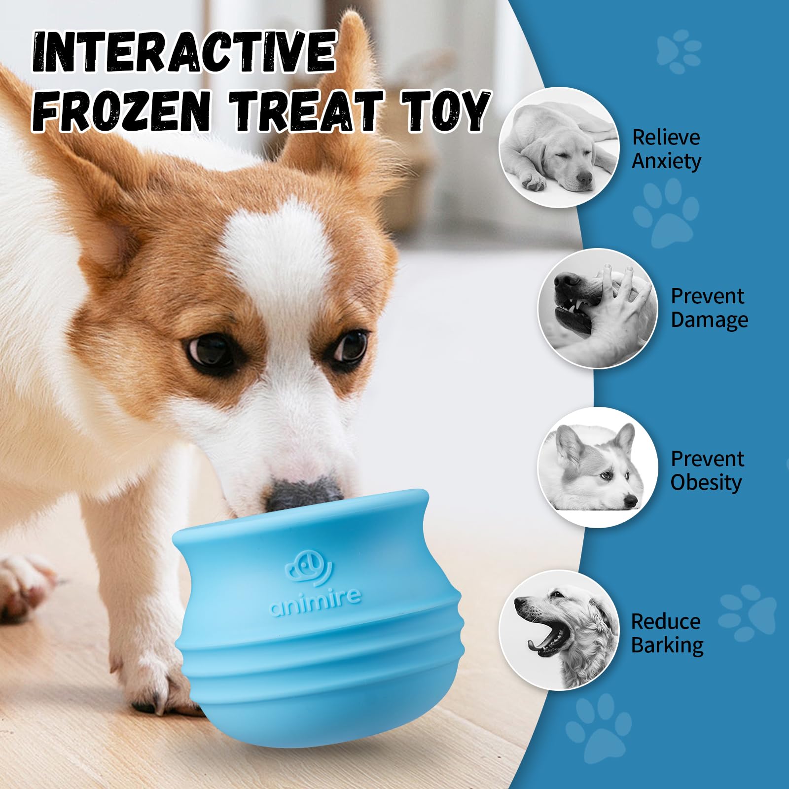 Animire dog-enrichment treat ball highlights mental stimulation during enrichment play