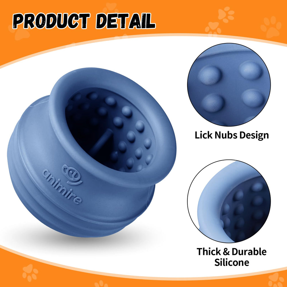 Animire-dog-toy-oral-health textured licking surface supports natural saliva and cleaning.