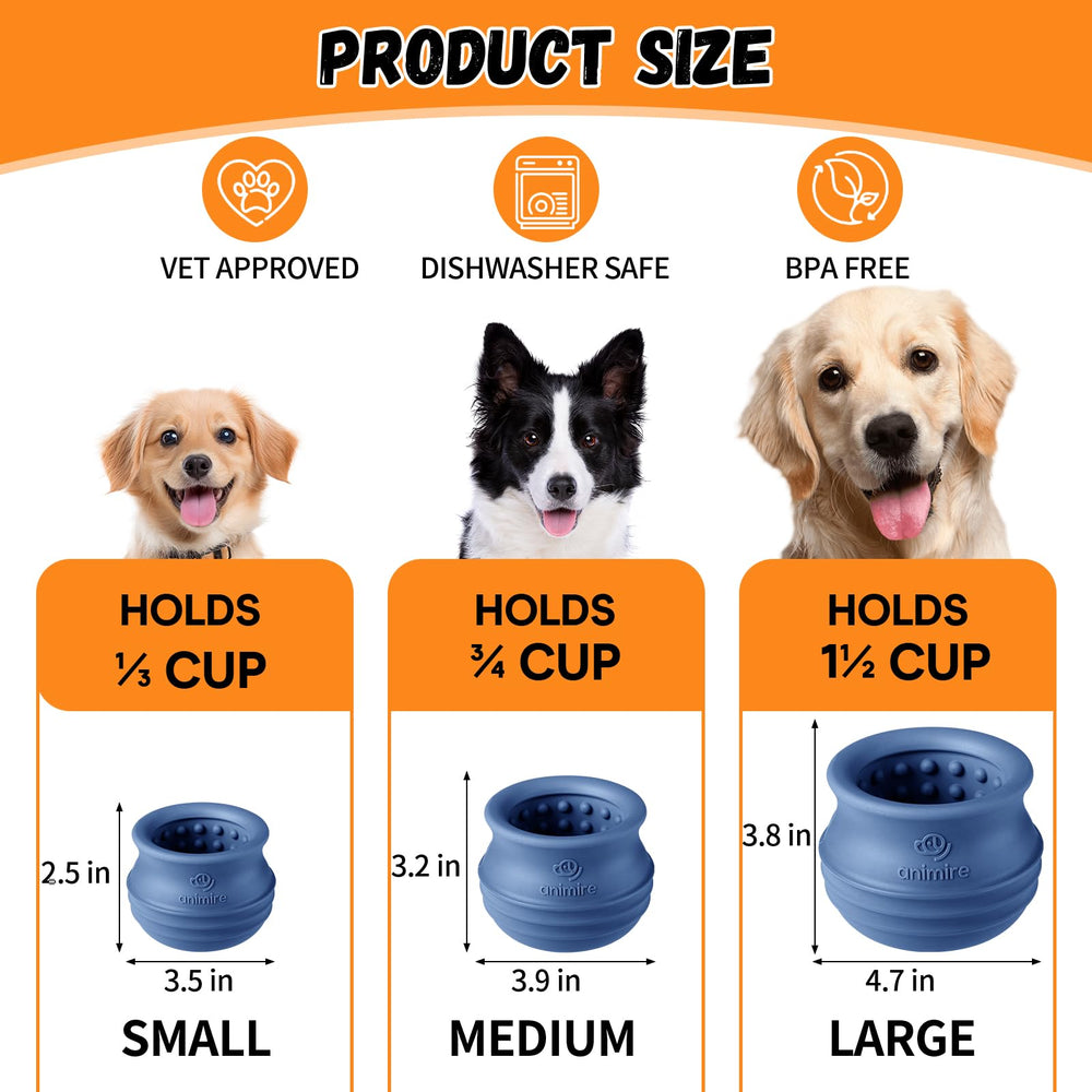 Animire-durable-dog-chew-toy-textured-surface promotes saliva flow and breath freshness.