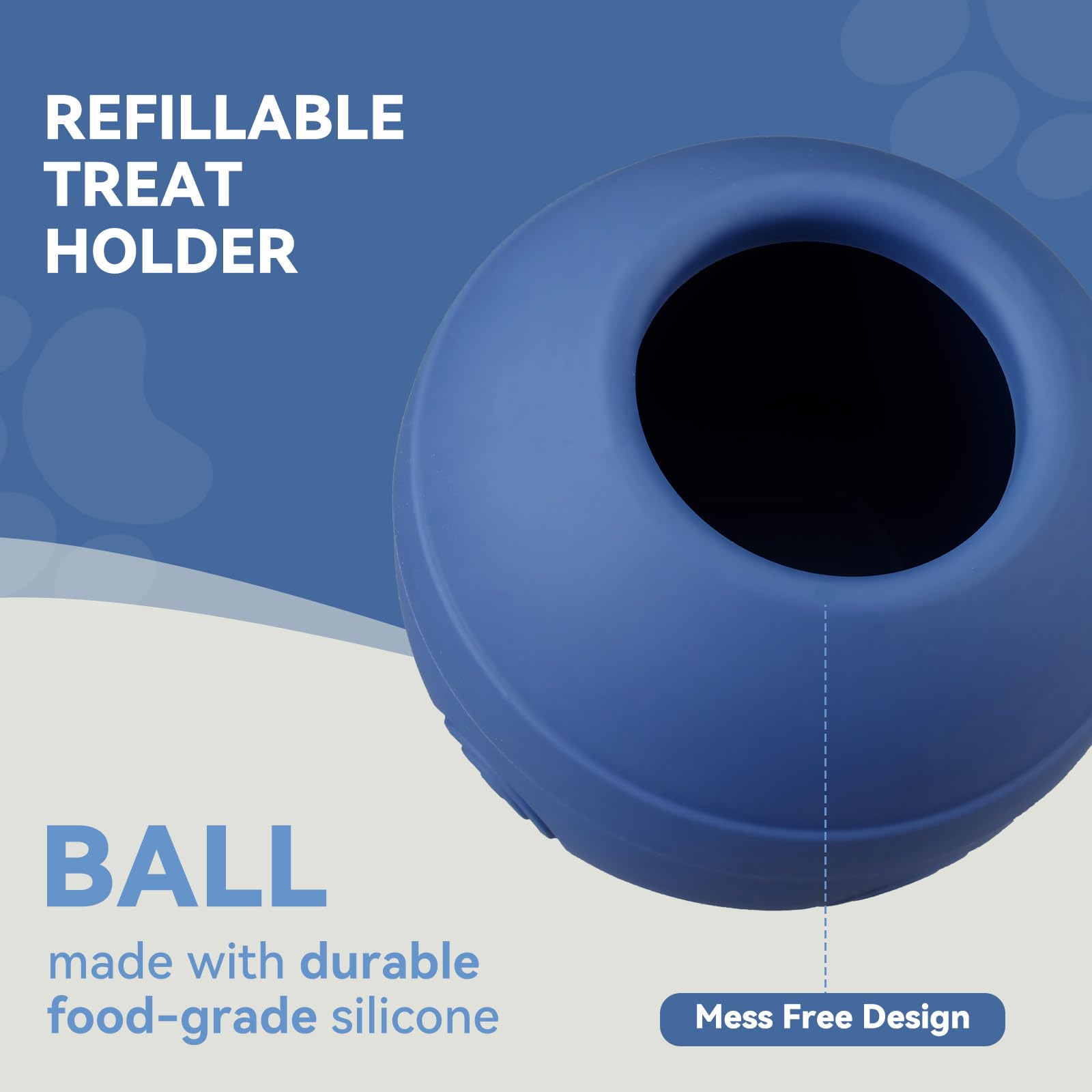 Animire lick toy no-unmold feature makes filling and cleanup mess-free.