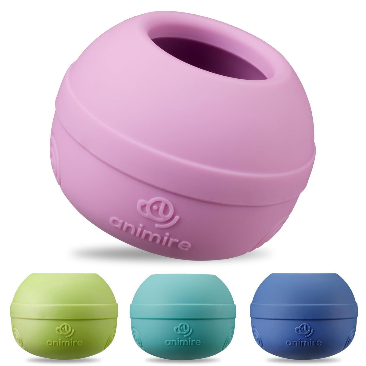 Animire long-lasting interactive dog lick toy with inside-fill view for enrichment.