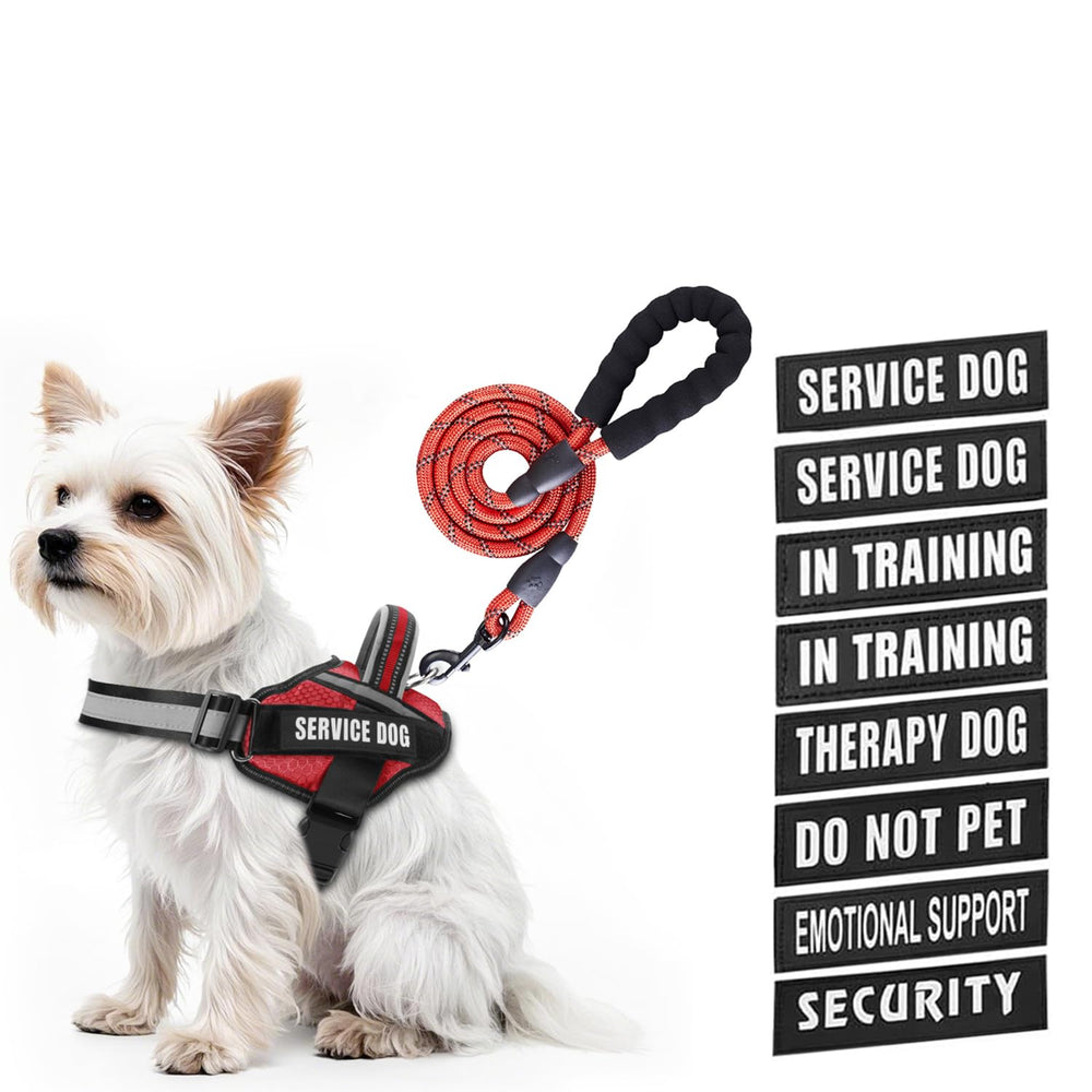 Animire service dog harness vest with padded straps for comfort