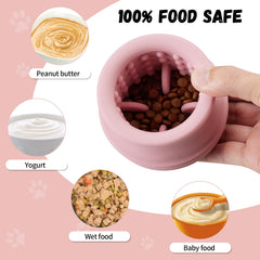 Animire treat-dispensing dog toy promotes mental enrichment during play.