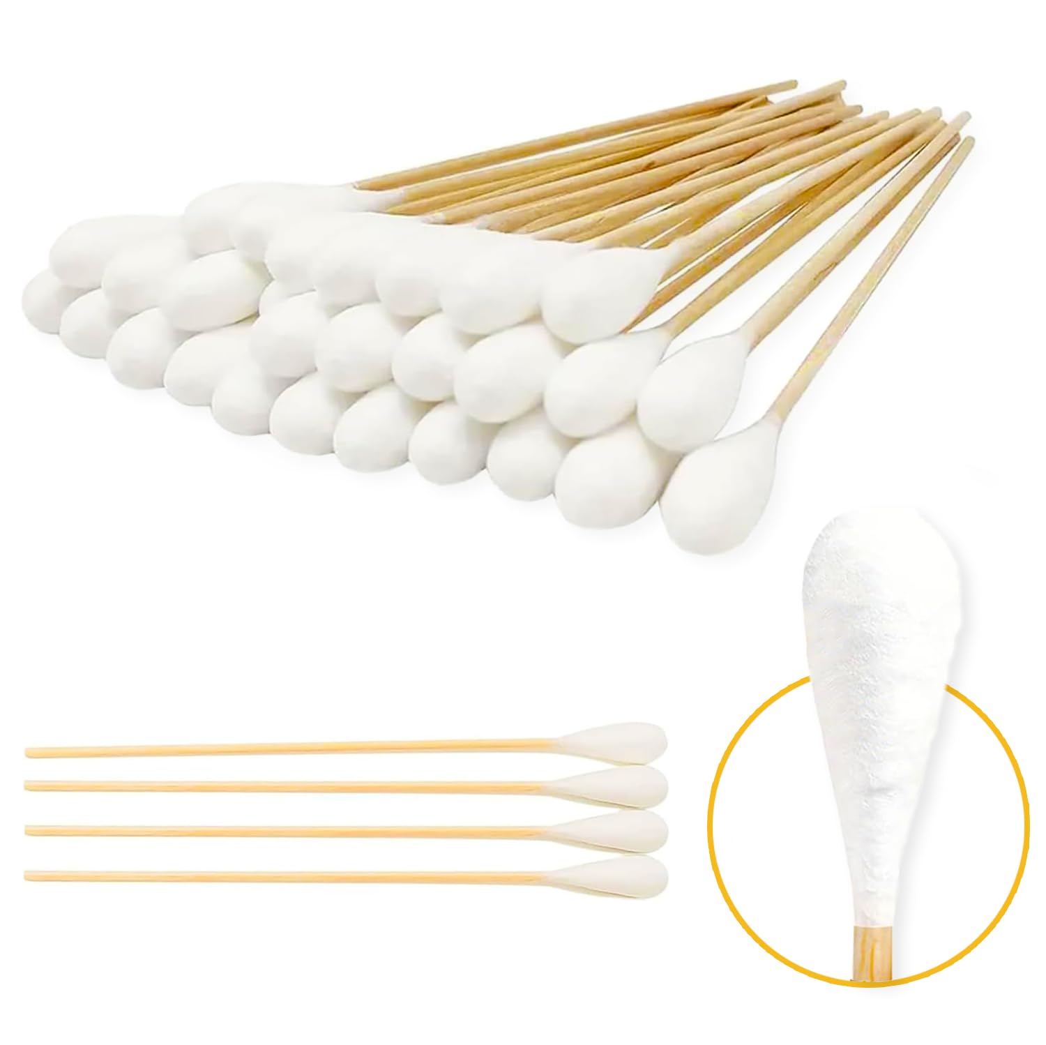 AnimoGoods 6-inch Q-Tips for dog ear cleaning, offering extra length for deeper access.