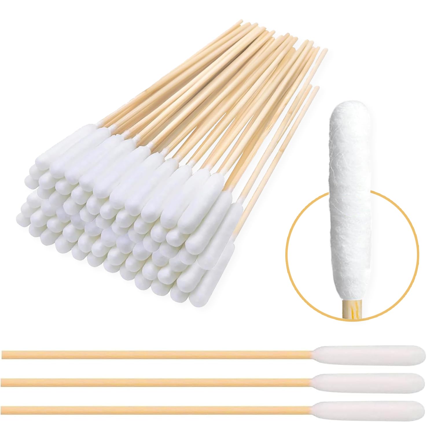AnimoGoods 6-inch q-tips for dog ear cleaning offer gentle precision and thorough dirt removal.