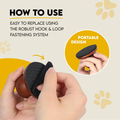 AnimoGoods cat nail file board in use for safe feline nail care
