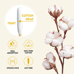 AnimoGoods eco-friendly bamboo cotton blend supports sustainable pet care while cleaning ears.