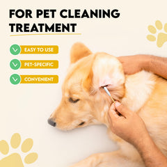 AnimoGoods extra-long swabs reach deep ear canals for thorough cleaning and debris removal.