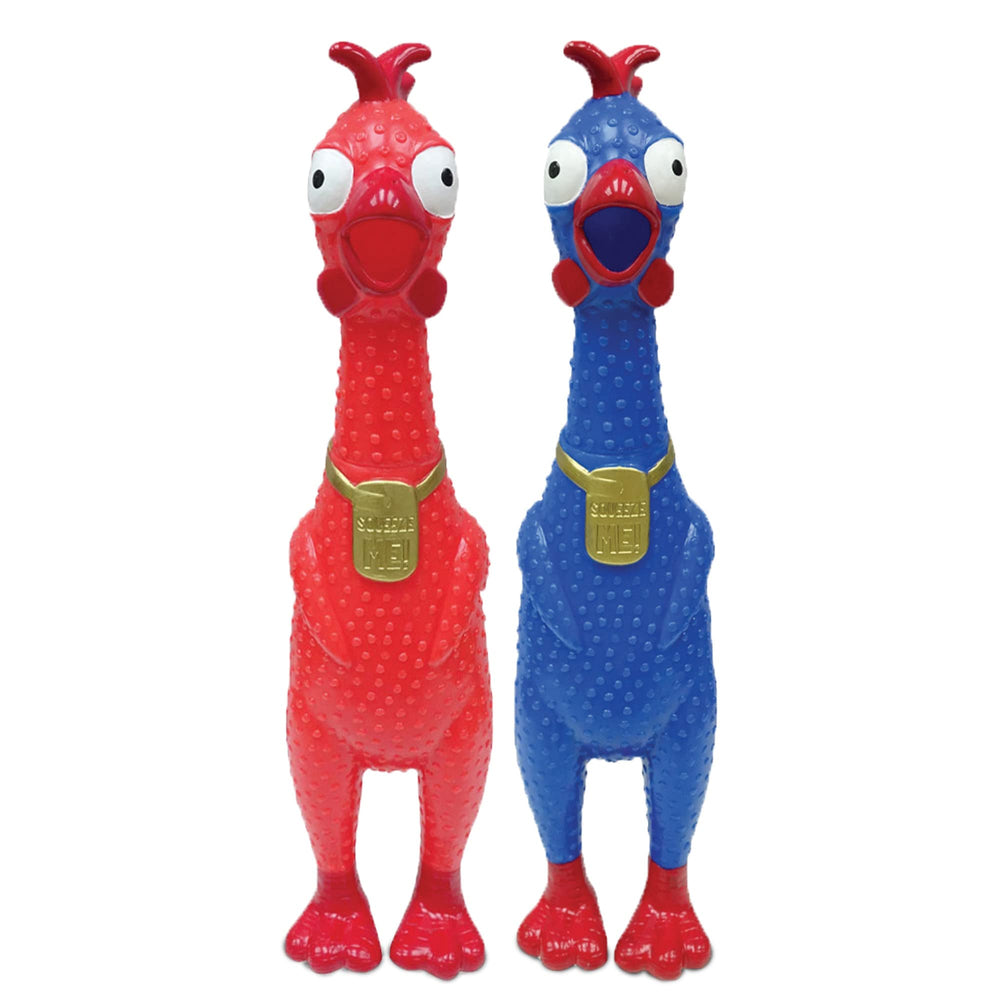 Animolds Squeeze Me Chicken two-pack display for stocking stuffers and party favors
