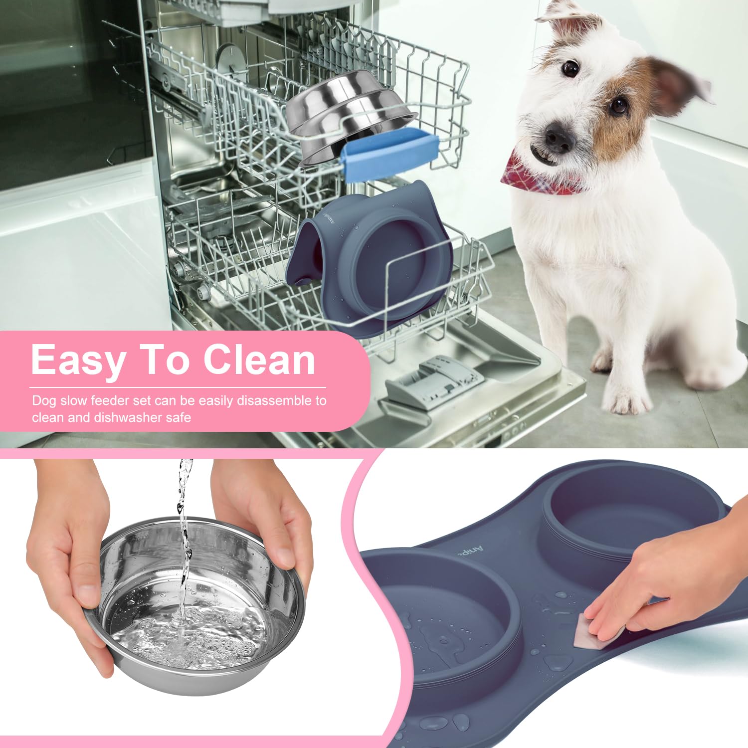 Anipaw dishwasher-safe bowls make cleaning quick.