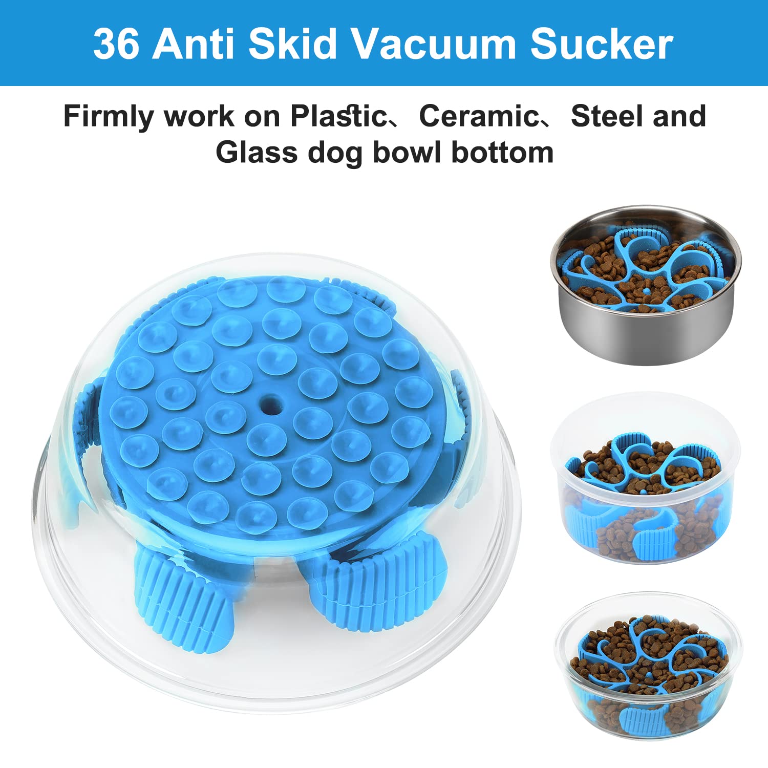 Anipaw food-grade silicone feeder safe for dry and wet dog foods.