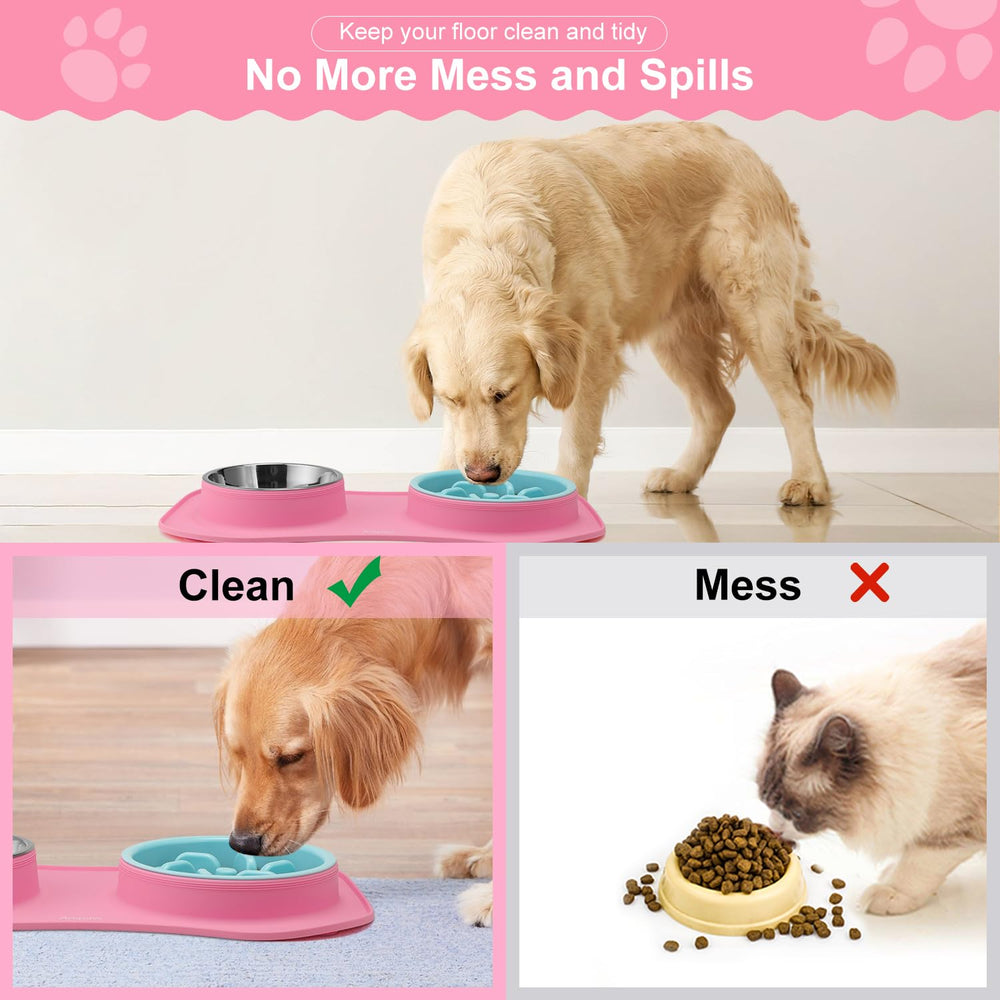 Anipaw plastic slow feeder component durable 32oz capacity for daily use.