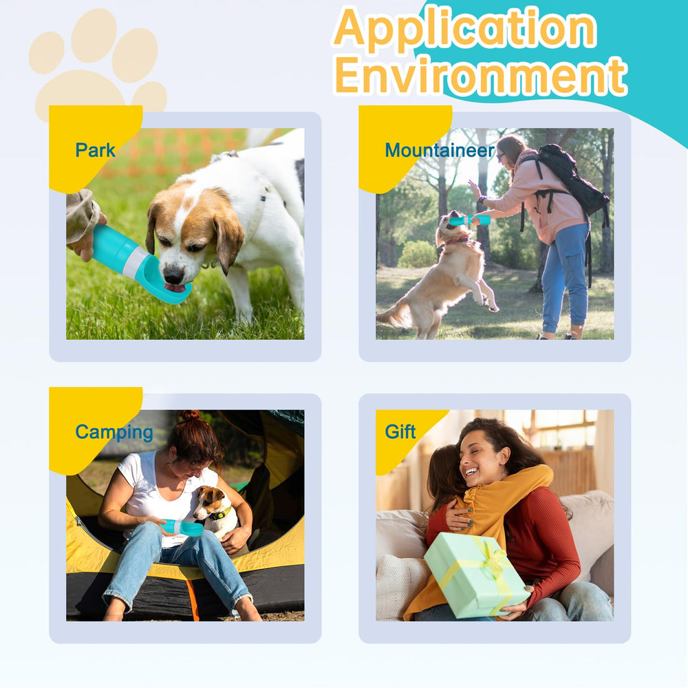 Anipaw portable dog water bottle leak proof design ensures secure travel in backpacks