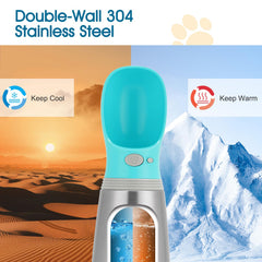 Anipaw one-hand operation bottle enabling effortless drinking on walks.
