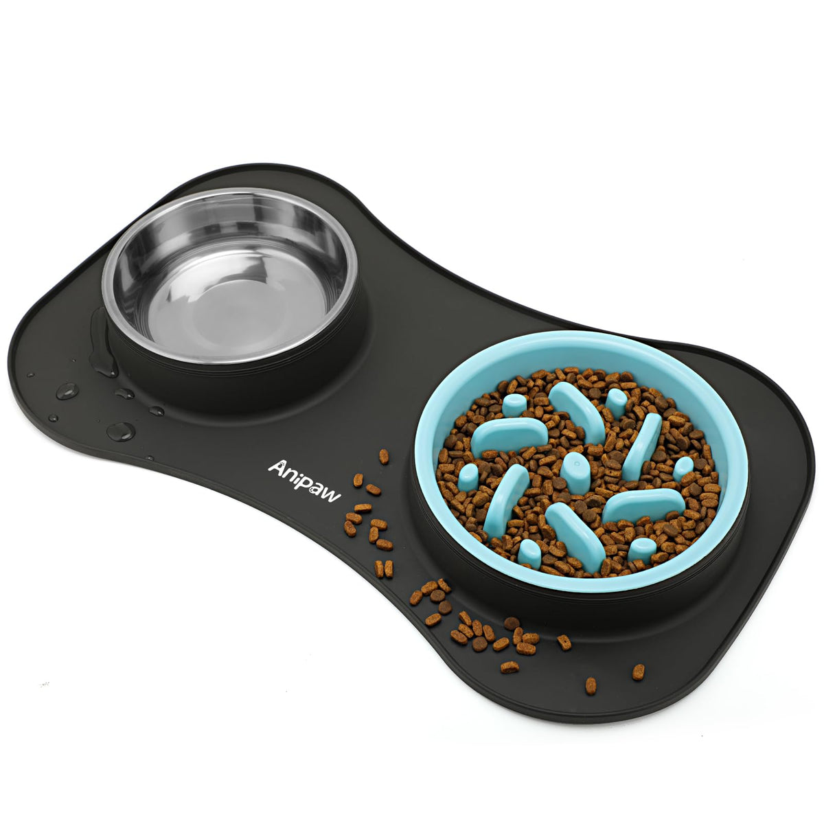 Anipaw slow-feeder bowl 32oz slows eating for safer, calmer meals.