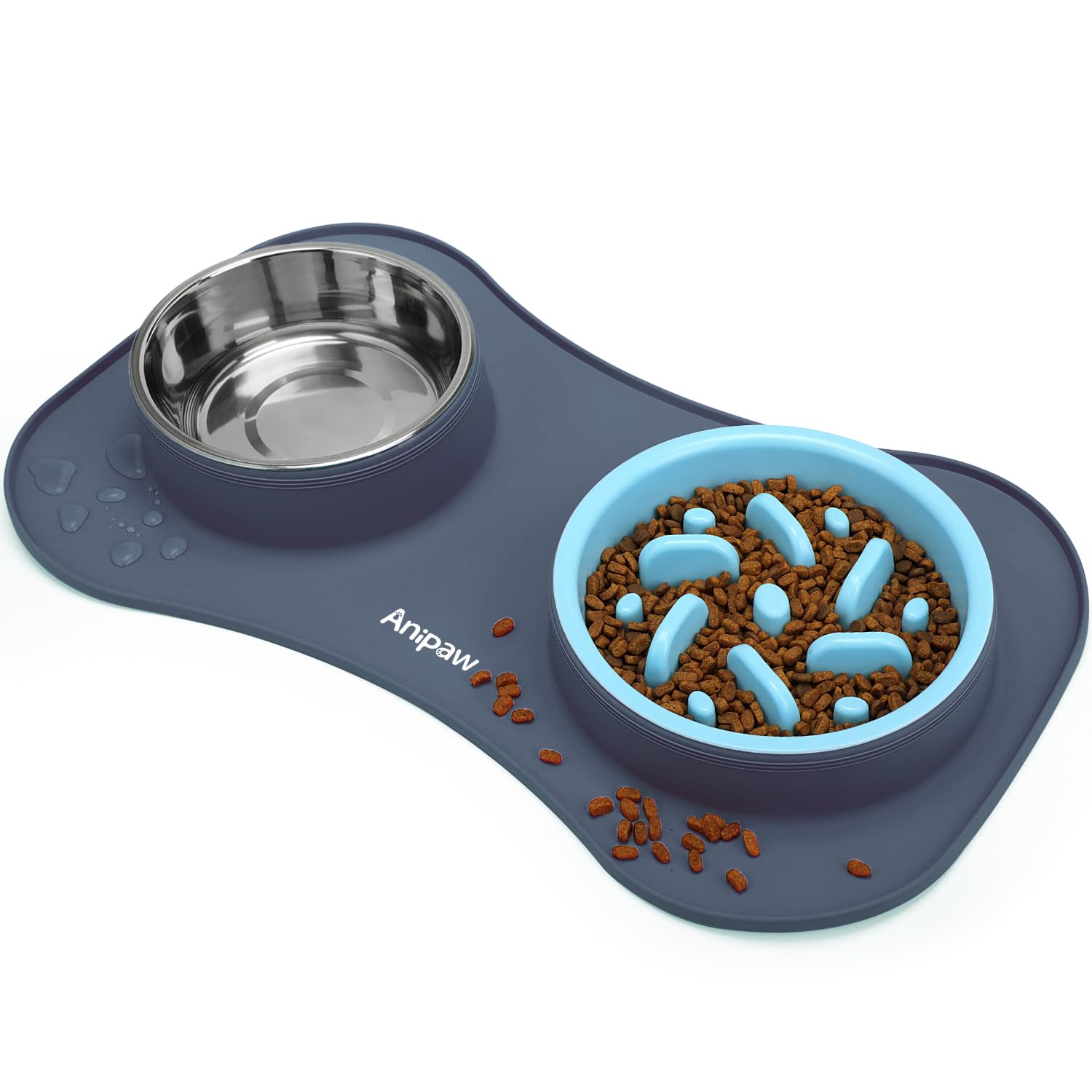 Anipaw slow feeder bowl 3in1 slows eating for balanced meals.