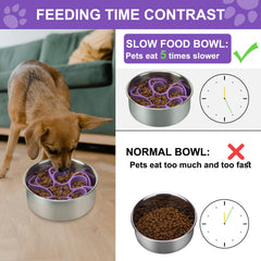 Anipaw slow feeder with octopus suction cups stays firmly attached