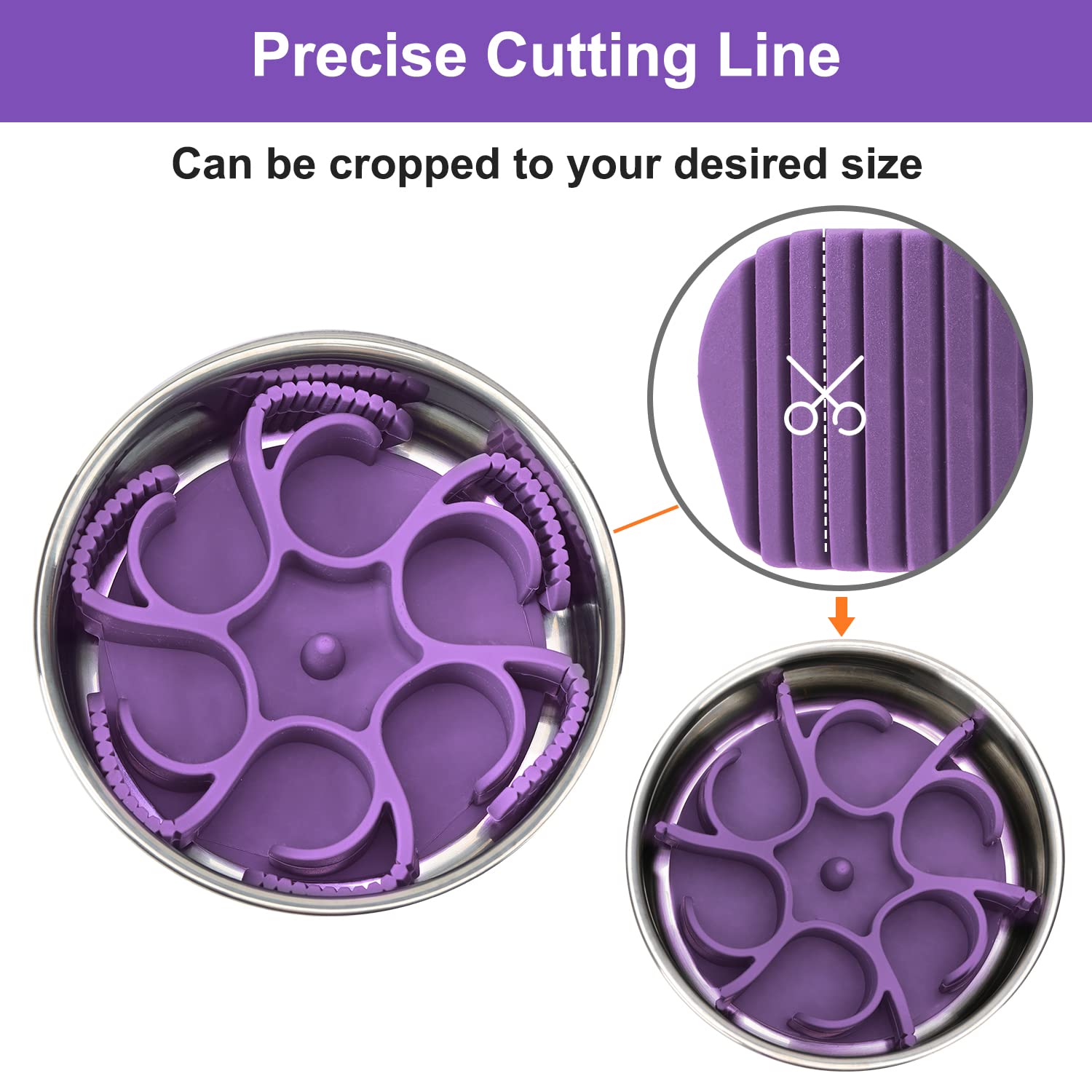 Anipaw spiral insert fits 4-11 cup bowls for flexible setups