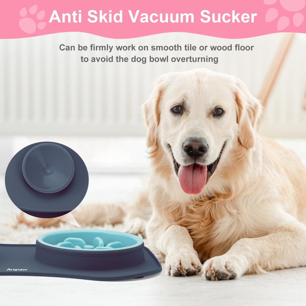 Anipaw stainless steel water bowl durable hydration for pets.