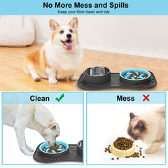 Anipaw stainless steel water bowl highlights rust-resistant, easy-clean hydration.