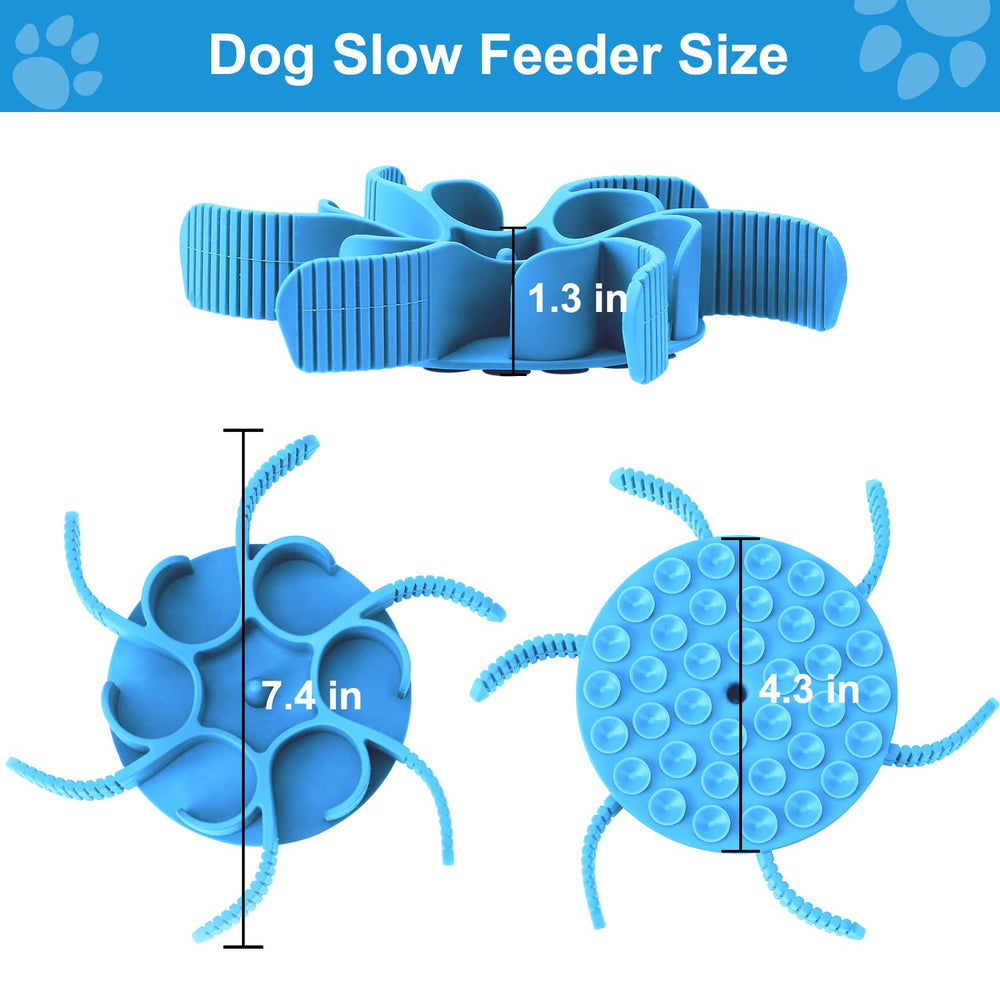 Anipaw slow feeder suitable for small, medium, and large dogs during meals.