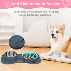 Anipaw water bowl in the 3-in-1 set supports easy hydration during meals.