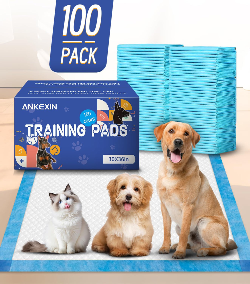 ANKEXIN XL puppy pads odor-control layer keeps living spaces fresh.