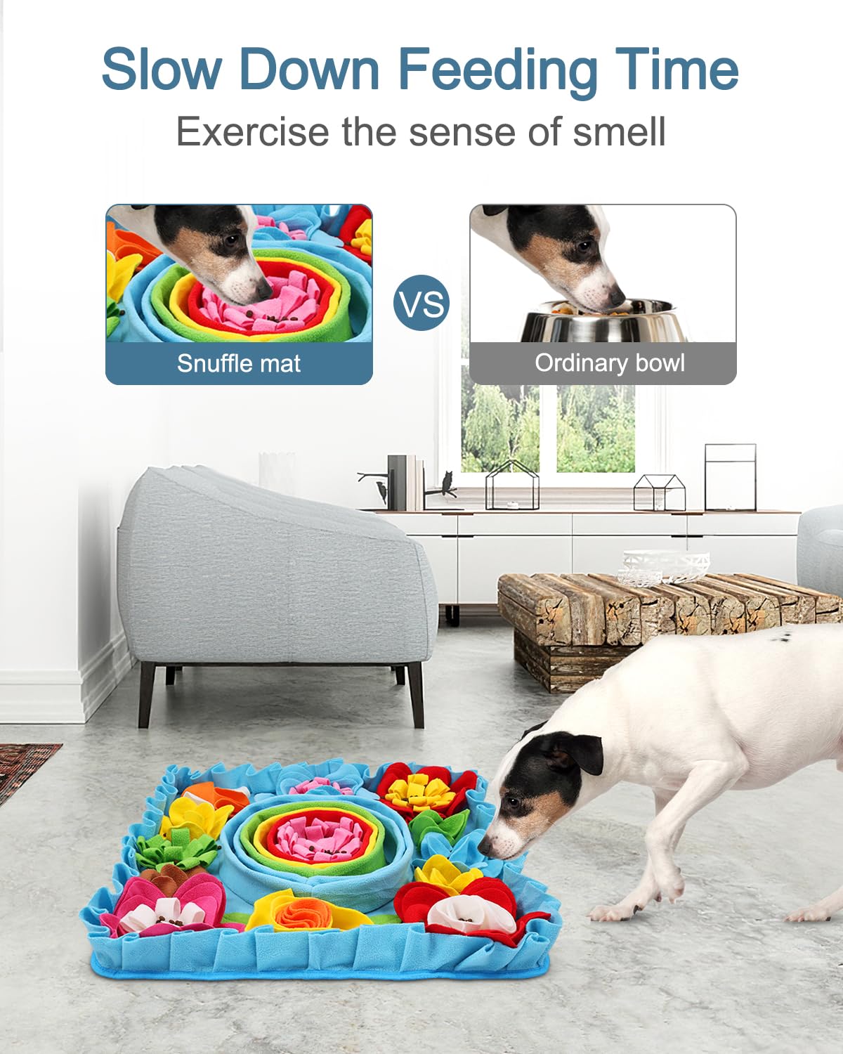 Ankilo snuffle mat closeup felt wool shows durable, pet-friendly texture.